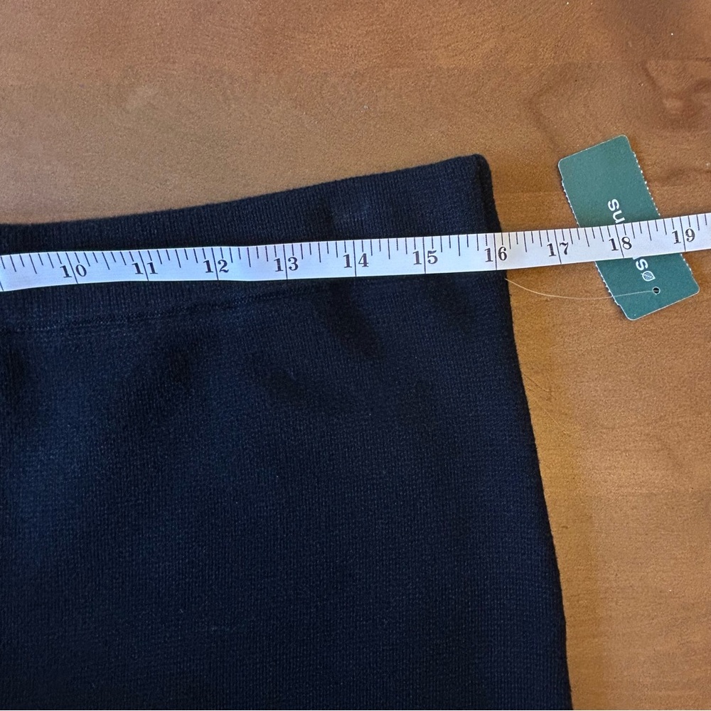 Icone Thick Knit Stretch Midi Skirt Black - Picture 7 of 8